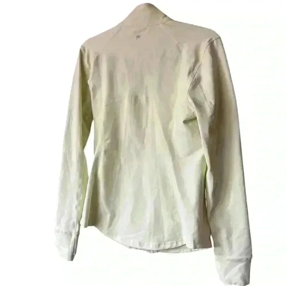 Fabletics Women's Full-Zip Jacket Light Neon Green Size L Lightweight Casual - Picture 6 of 9